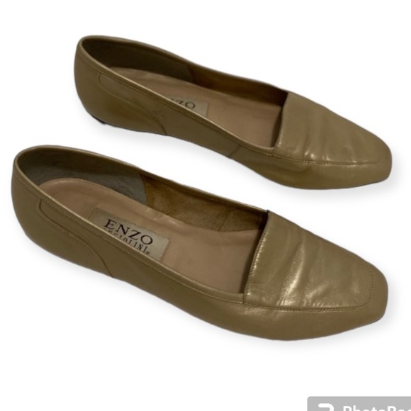 Enzo Angiolini Gold Genuine Leather Loafer Size 9M - Picture 3 of 15